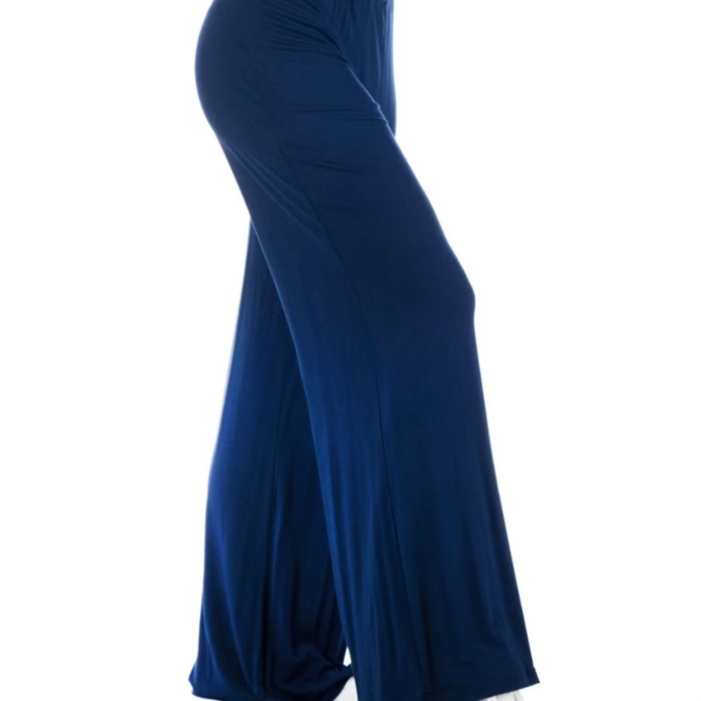 Target Women's Wide Leg Pants - Navy Blue